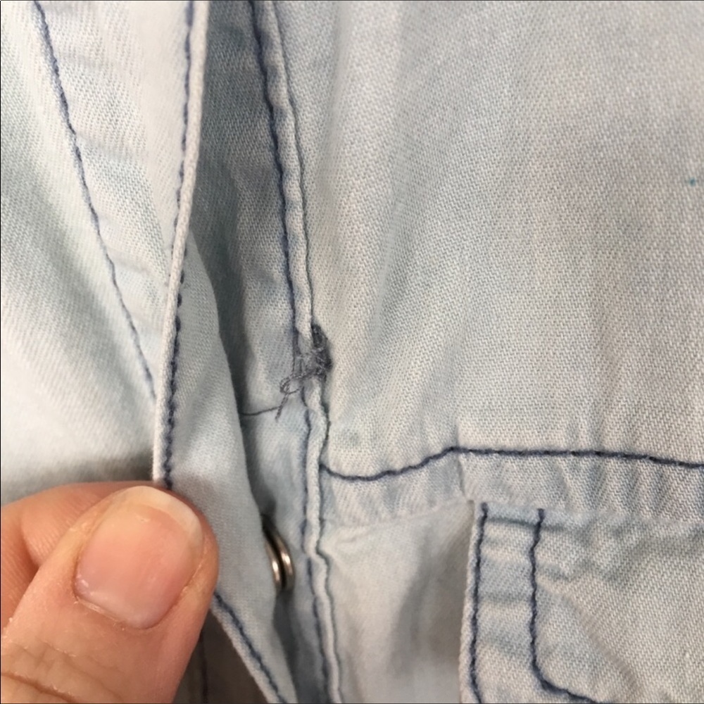 NWT Japna Chambray Snap Tank Size XS - Picture 4 of 8
